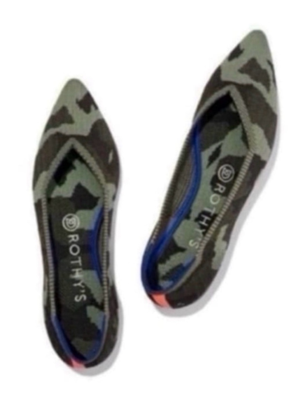 Rothy’s The Point Flats in Spruce Camo